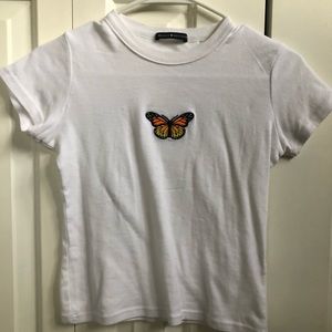 NWOT Brandy Melville Butterfly shirt